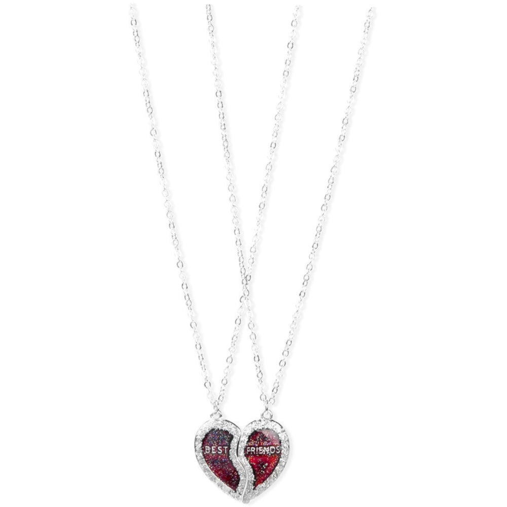 Justice BFF Mood Heart Pendant Necklace – 2 Pack