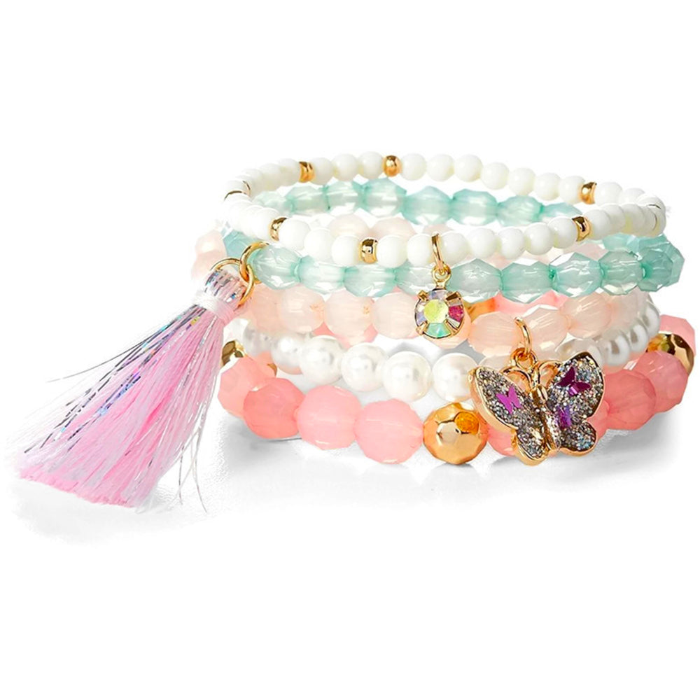 Justice Beaded Stretch Bracelets – 5 Pack