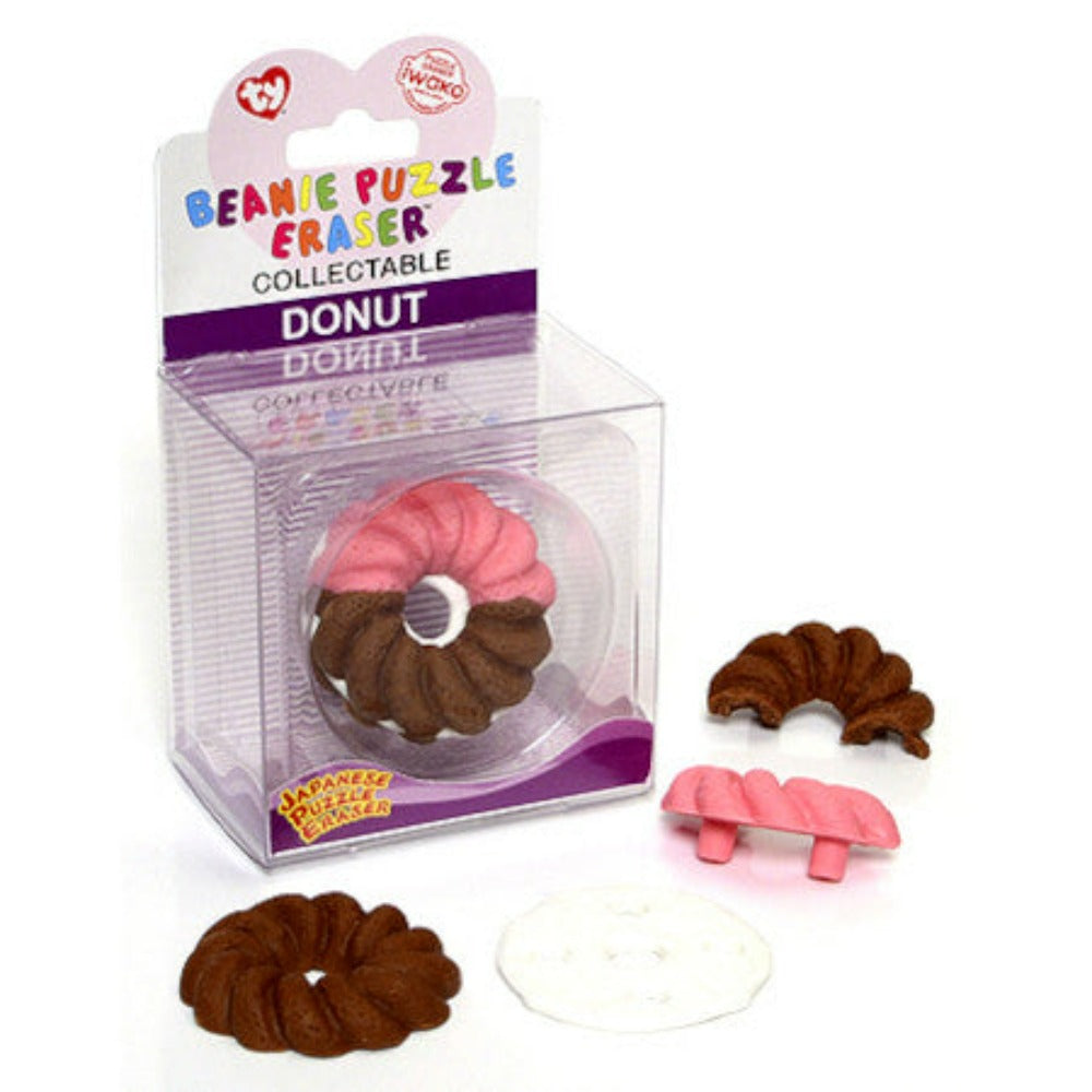 Ty Beanie Eraserz – Donut Chocolate/Strawberry