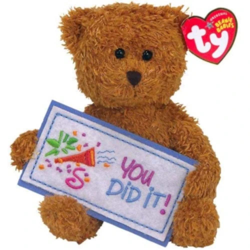 Ty Beanie Greetings – You Did it Bear!