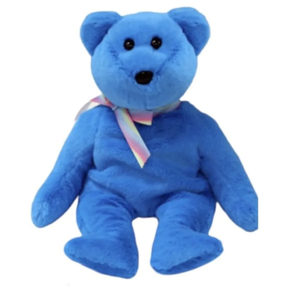 Ty Beanie Babies Blue Teddy II – Bear (Trade Show Exclusive)
