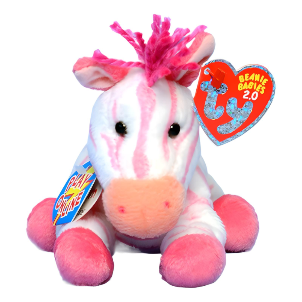 Ty Beanie Babies 2.0 Bubble Gum Zebra (MMB Winner)