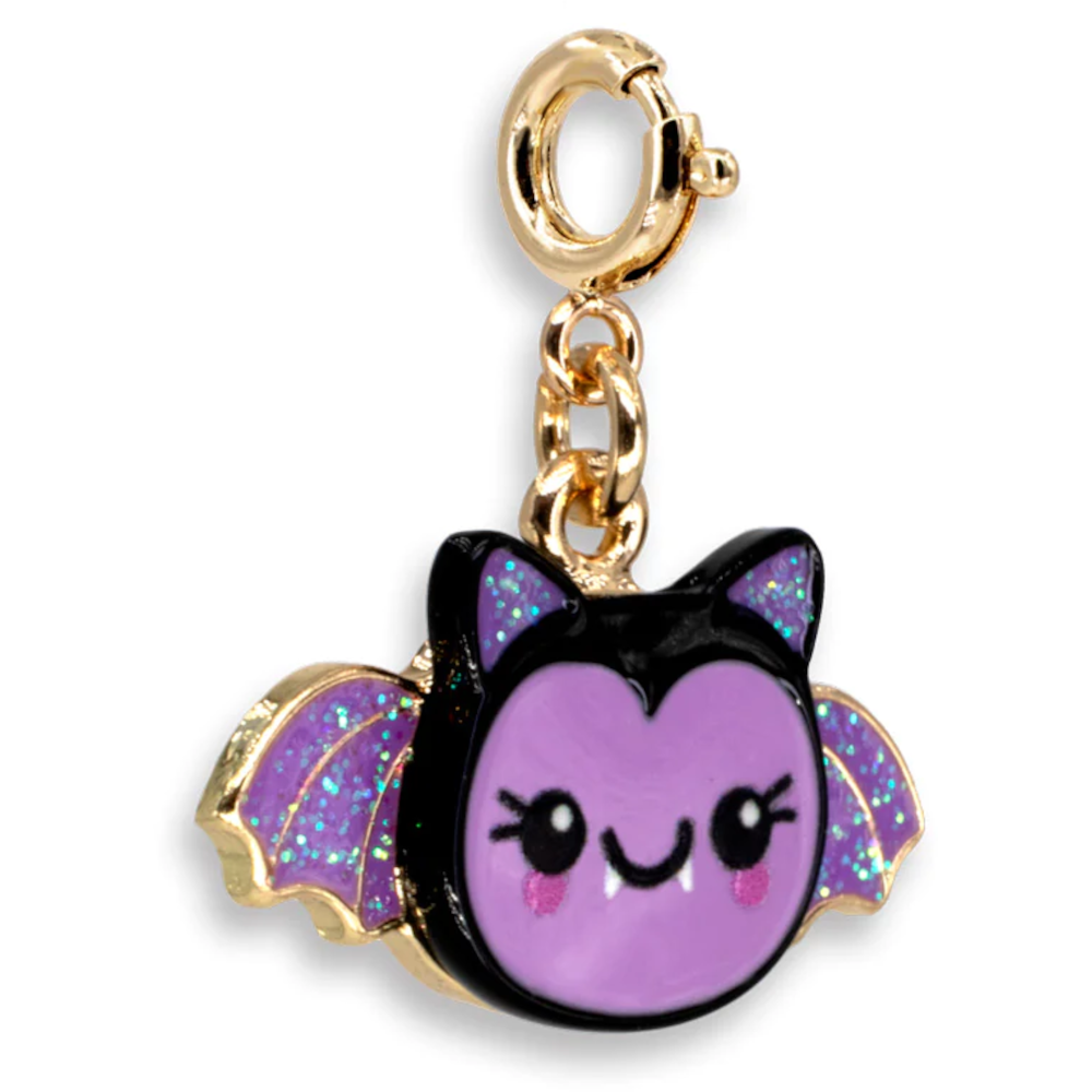 CHARM IT! Gold Glitter Bat Charm