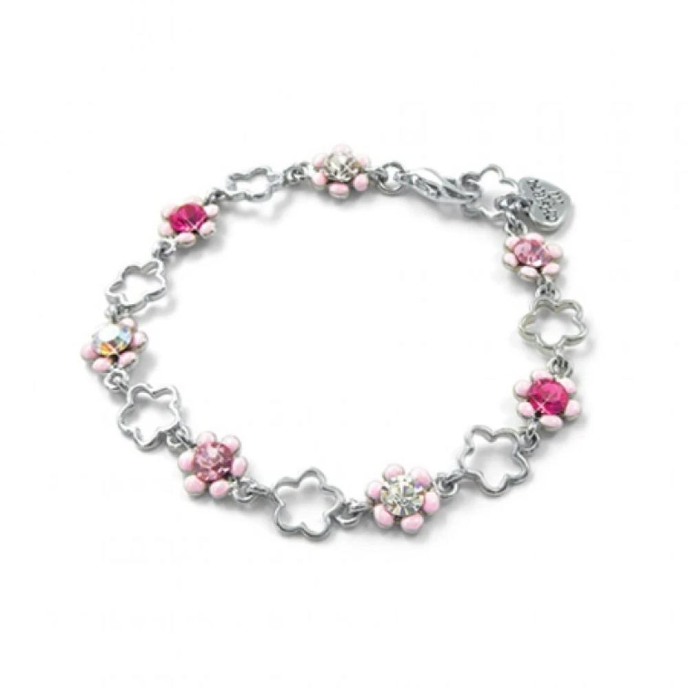 CHARM IT! Pink Flower Bracelet