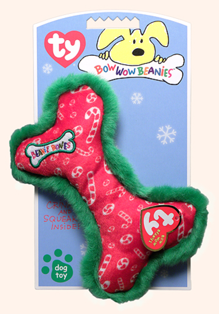 Ty Bow Wow Beanies – Candy Cane Bone