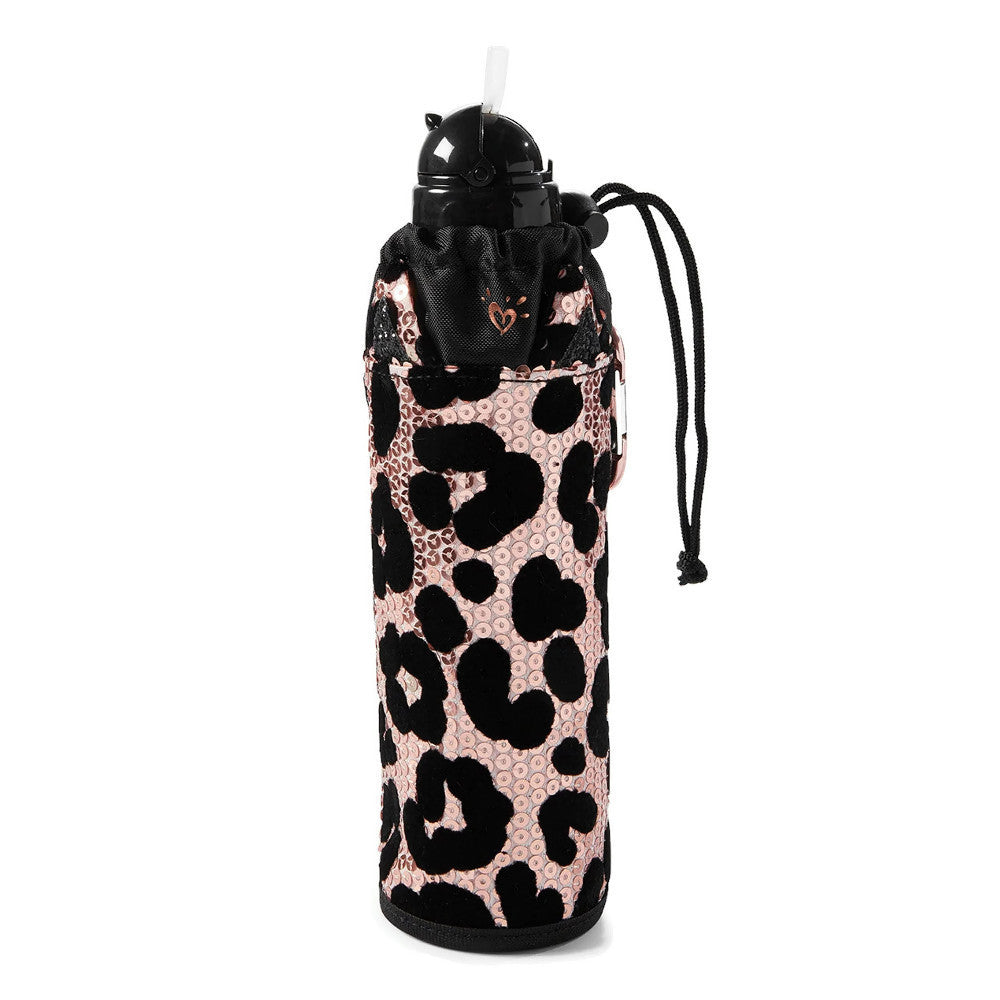 Justice Cheetah Sleeved Water Bottle