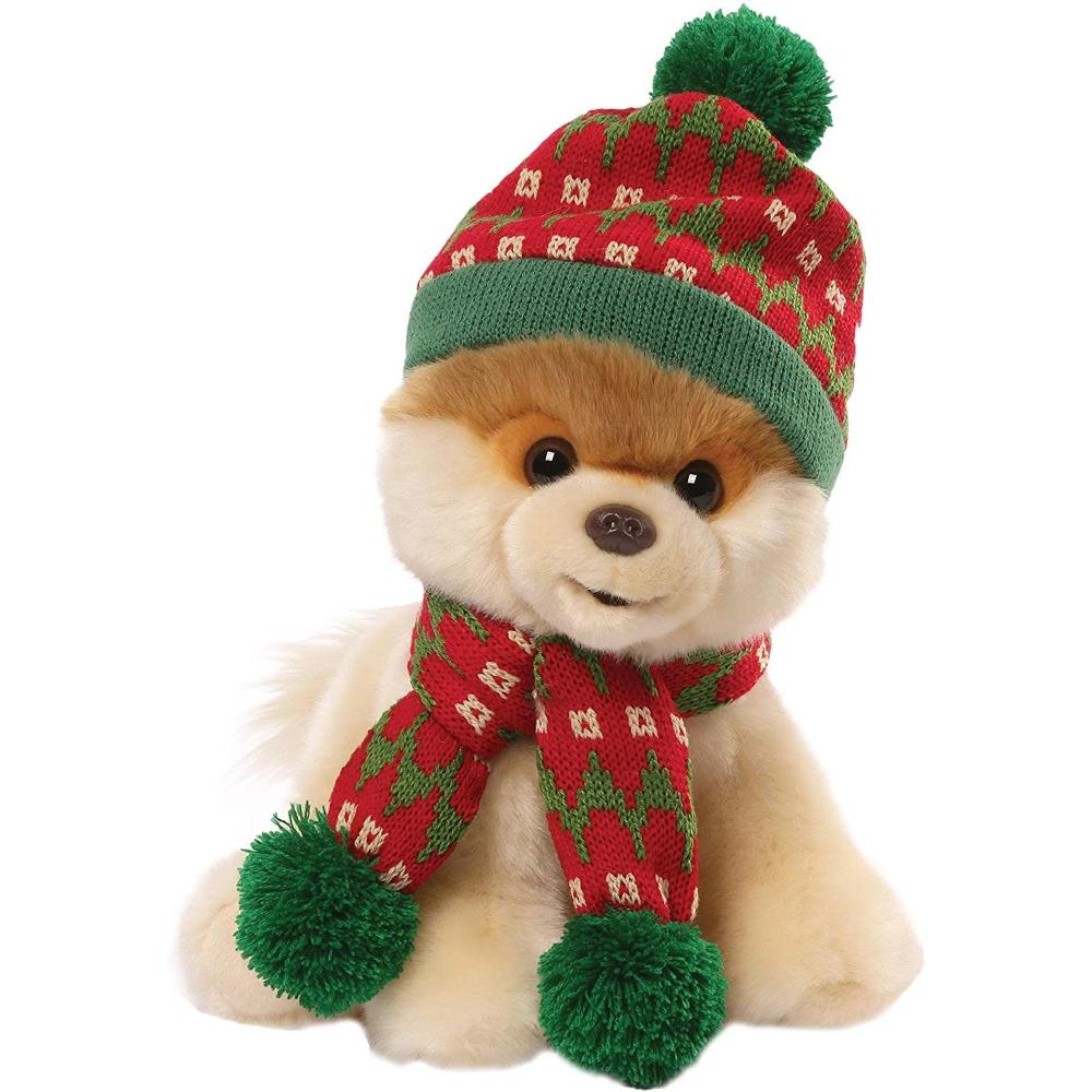 Gund Classic Boo Holiday Hat and Scarf 9″