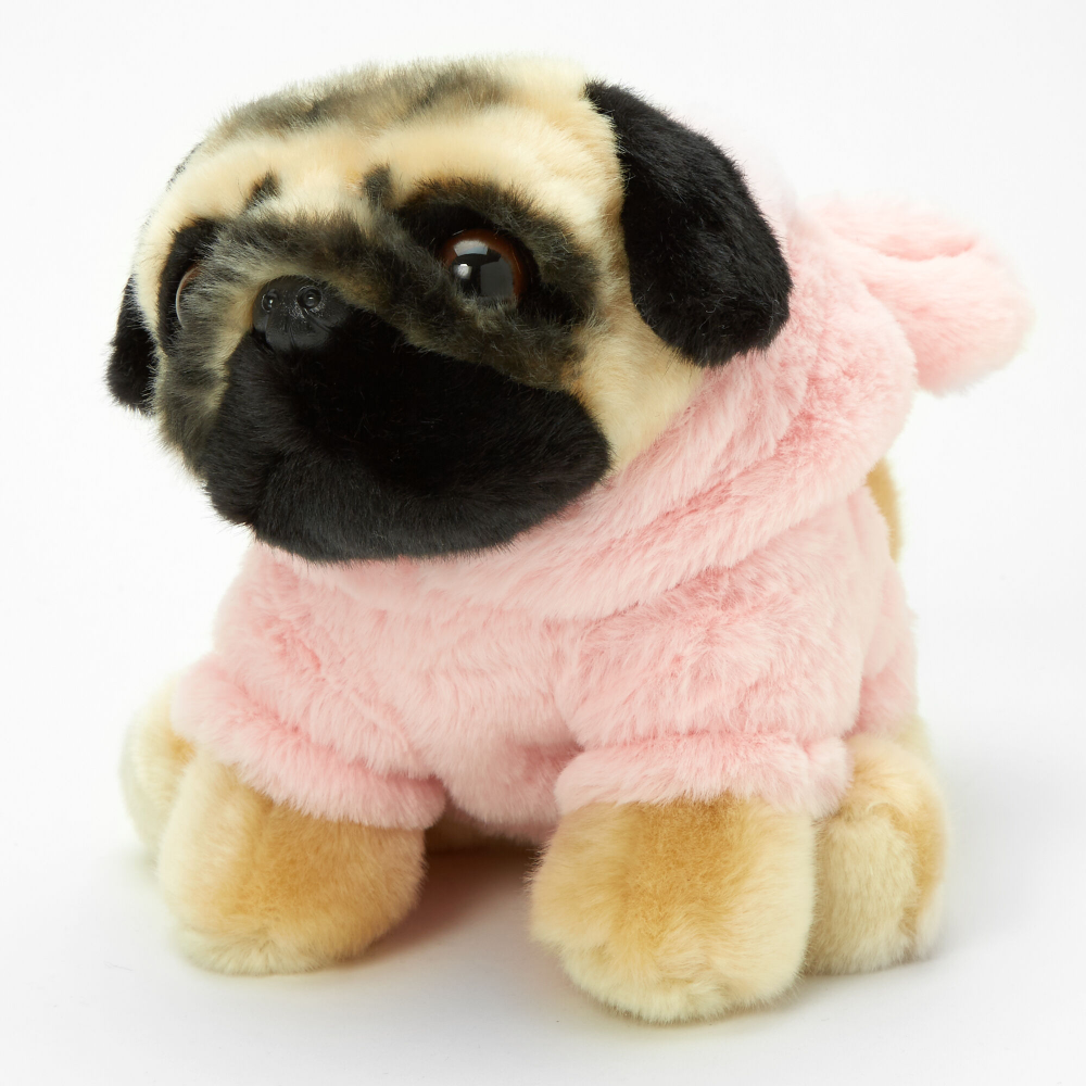 Doug the Pug Pink Bunny 9″