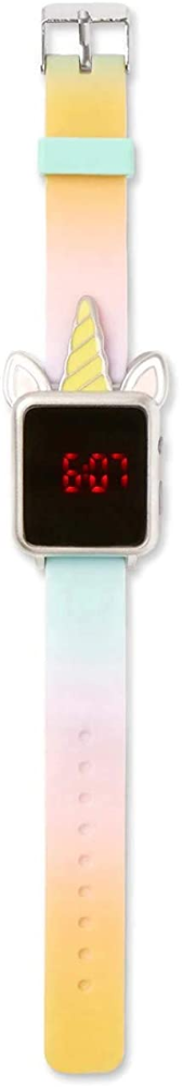 Justice Dye Effect Silicone LED Watch Multi