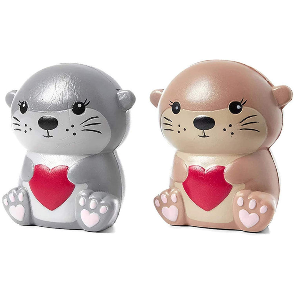 Justice Stores Eva & Emma Otter Squish Toys – 2 Pack
