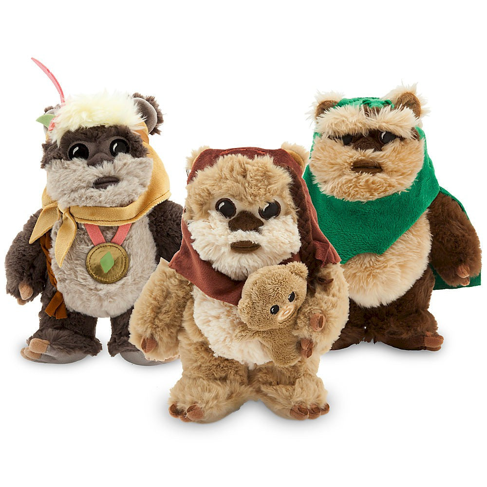 Disney Star Wars Ewok Celebration Limited Edition Plush Set – Small – 9”