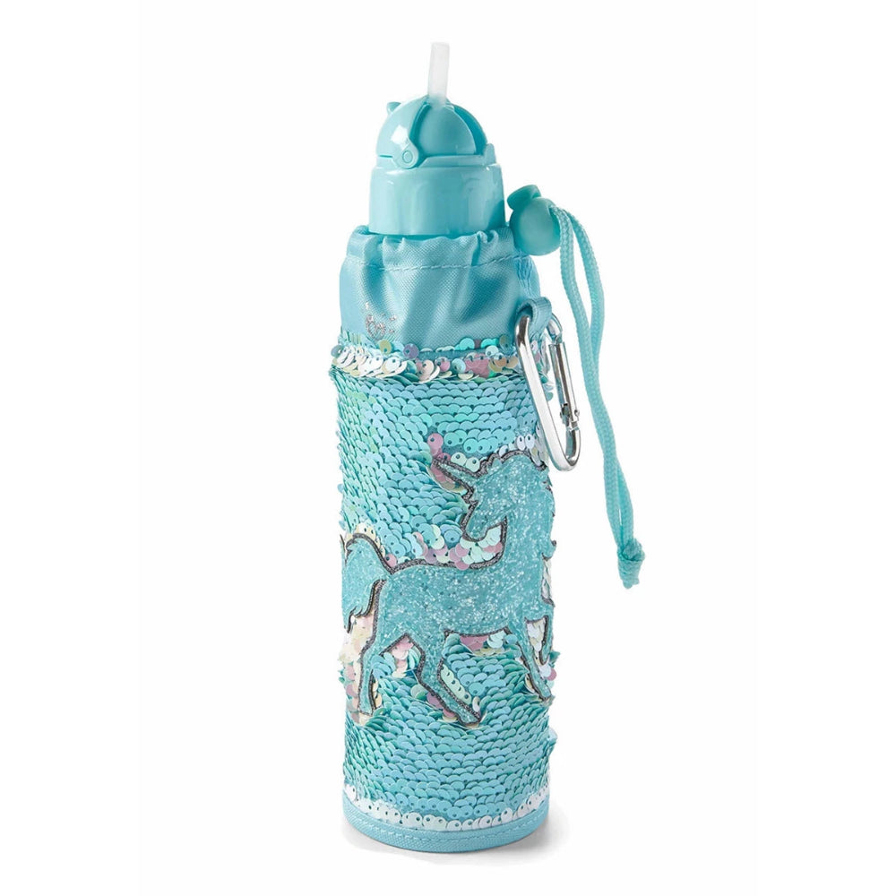 Justice Flip Sequin Unicorn Sleeved Water Bottle