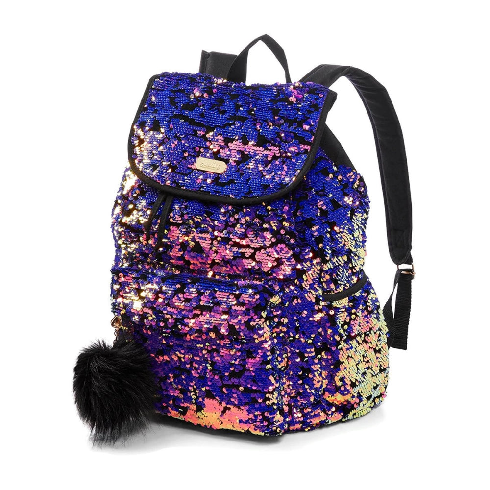 Justice Flip Sequin & Velvet Rucksack