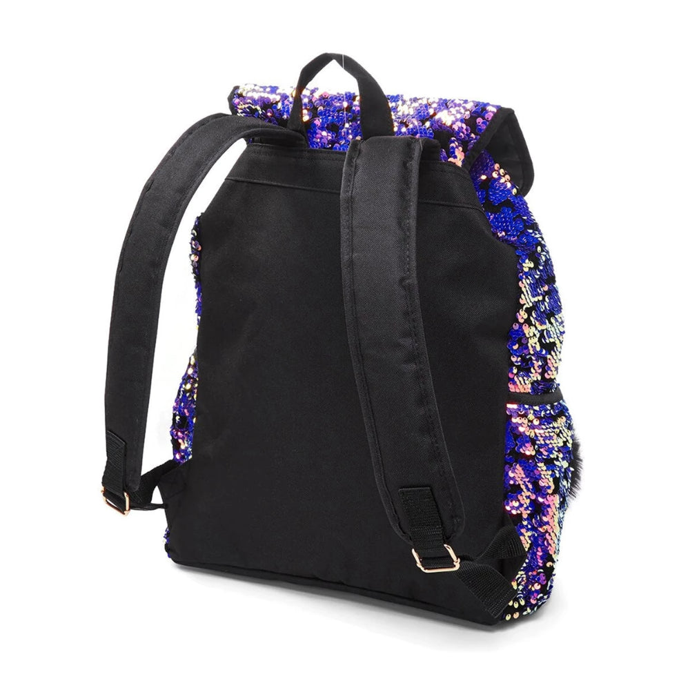 Justice Flip Sequin & Velvet Rucksack