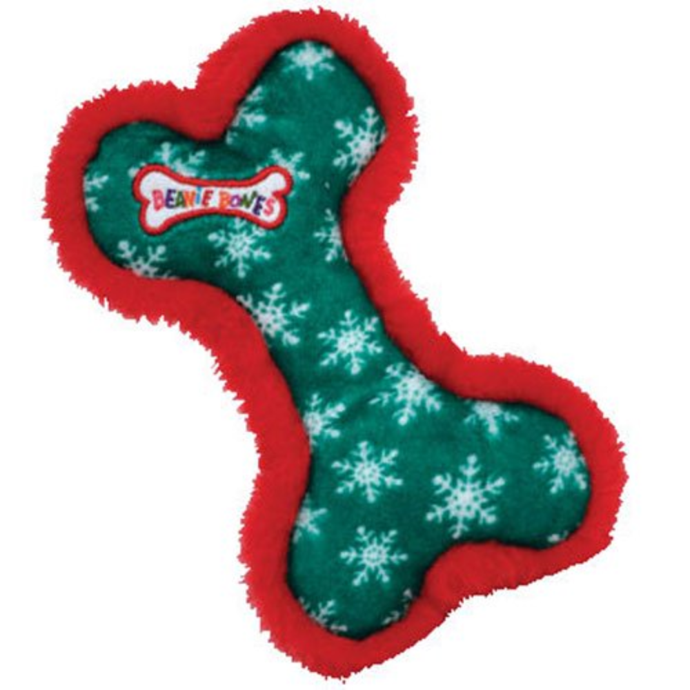 Ty Bow Wow Beanies – Green Snowflake Bone