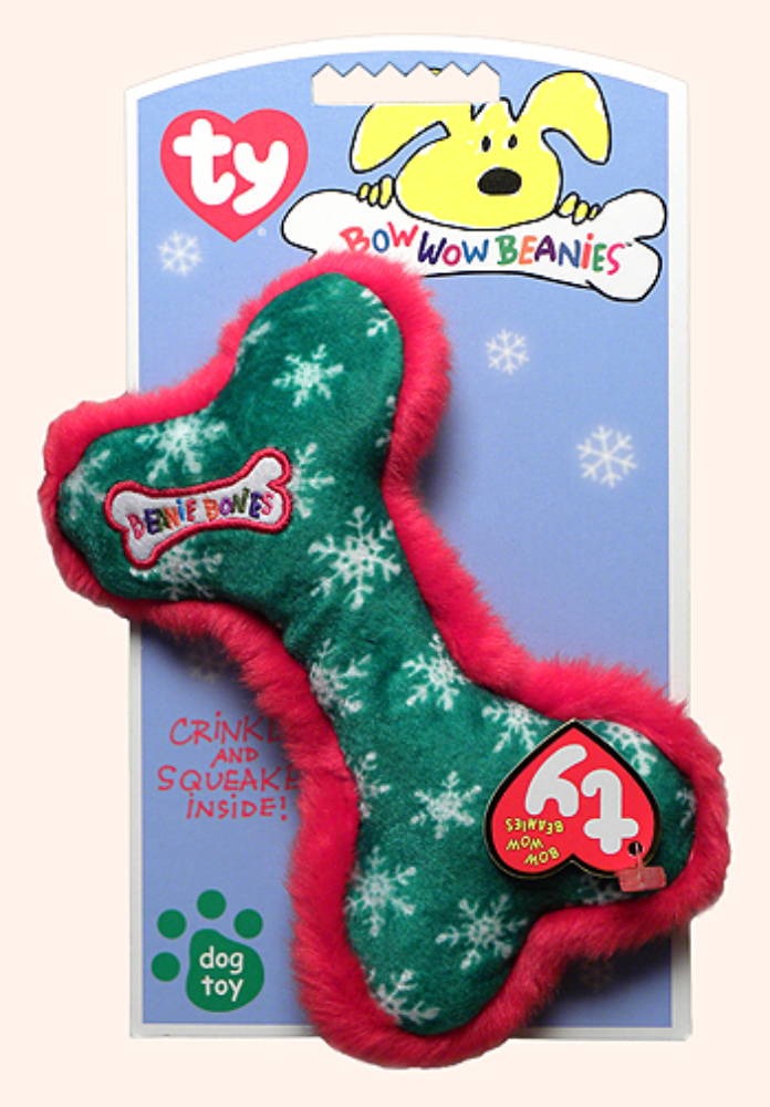 Ty Bow Wow Beanies – Green Snowflake Bone