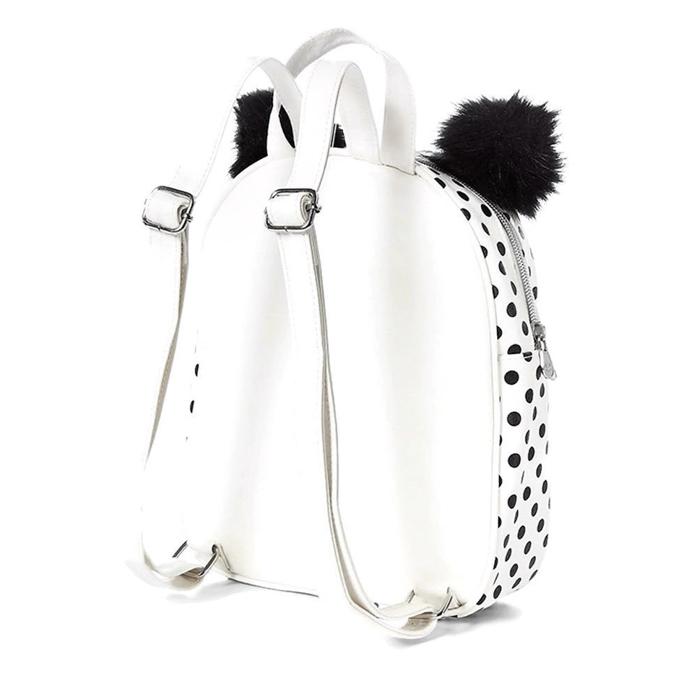 Justice Initial Polka Dot Mini Backpack – Bleach White