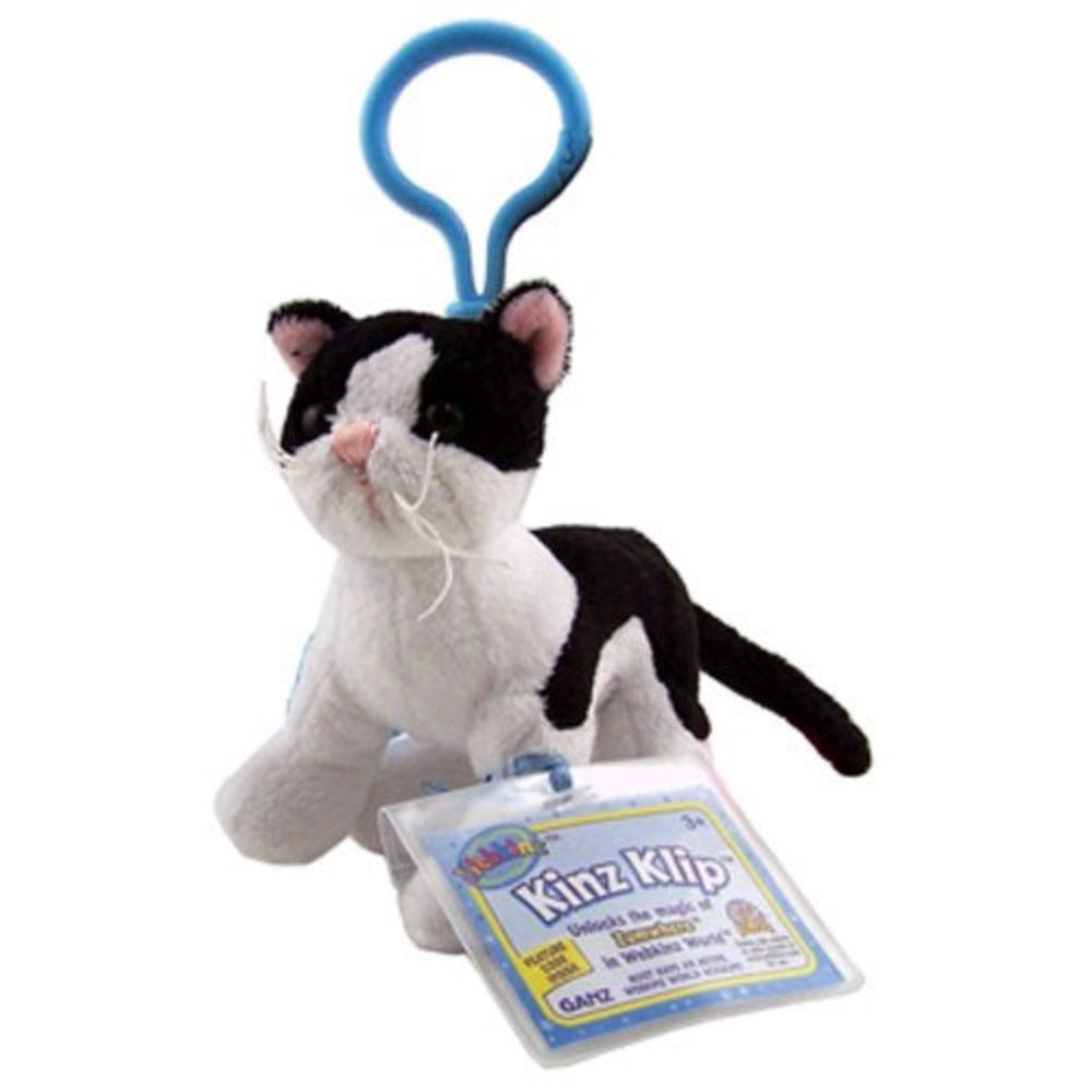 Webkinz Kinz Klip Black & White Cat