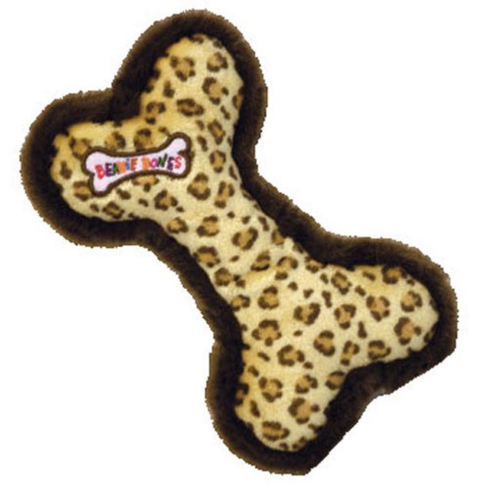Ty Bow Wow Beanies – Leopard Print Bone