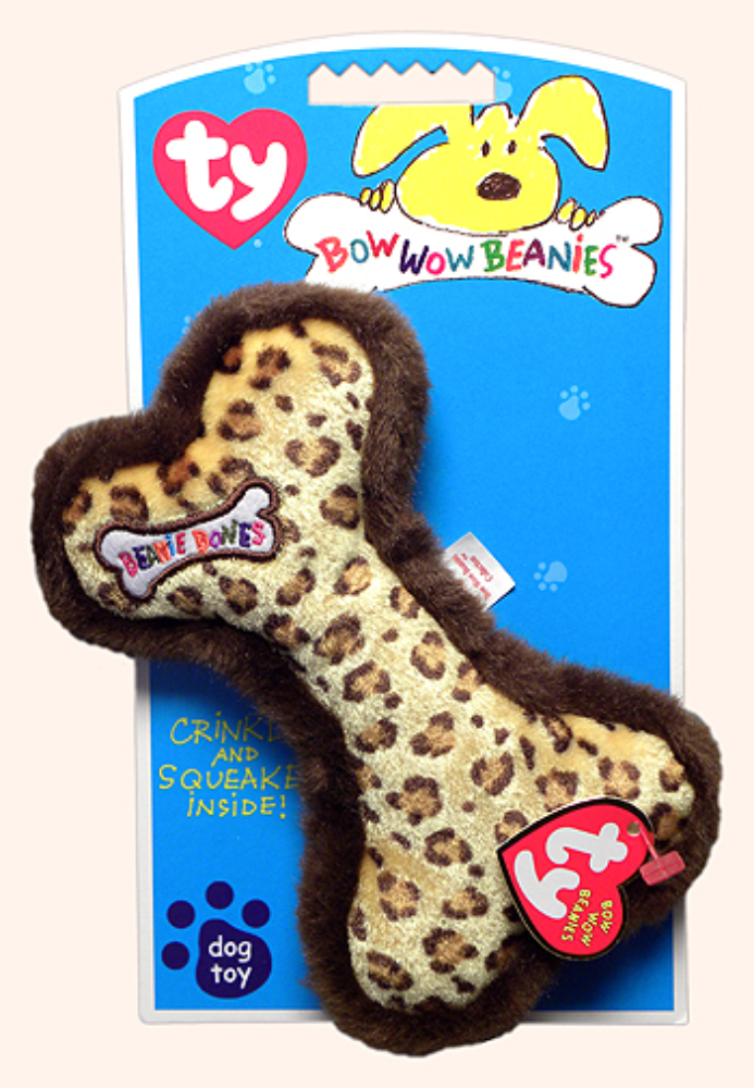 Ty Bow Wow Beanies – Leopard Print Bone