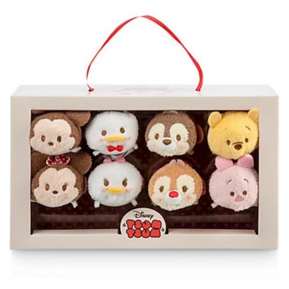 Disney Mickey Mouse and Friends Valentine Candy Box ”Tsum Tsum” Plush Set – Mini – 3 1/2”