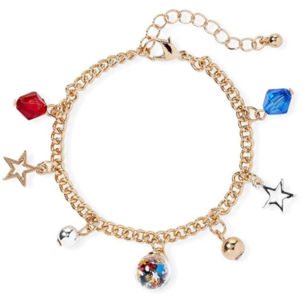 Justice Patriotic Charm Bracelet