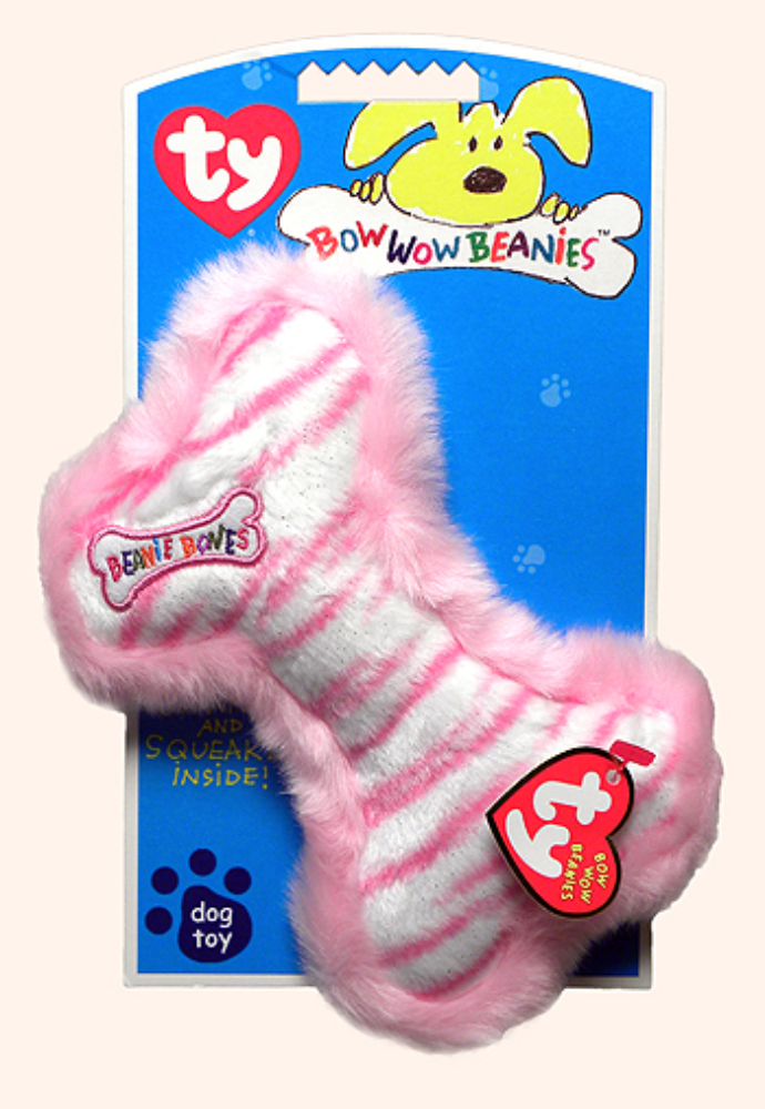 Ty Bow Wow Beanies – Pink Stripe Bone