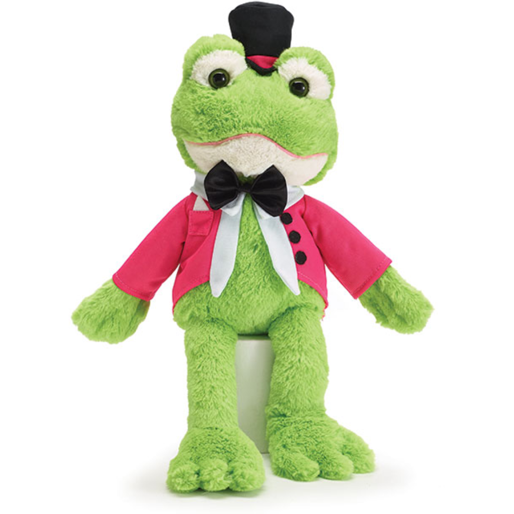 Burton & Burton Plush Kissing Frog 17″
