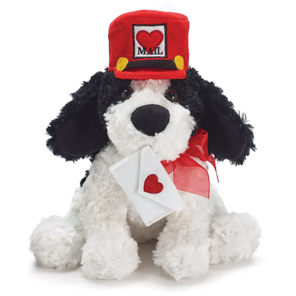 Burton & Burton Plush Valentine Mail Puppy