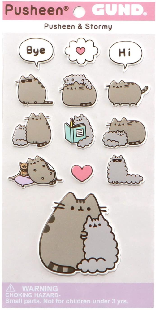 Gund Pusheen and Stormy Stickers