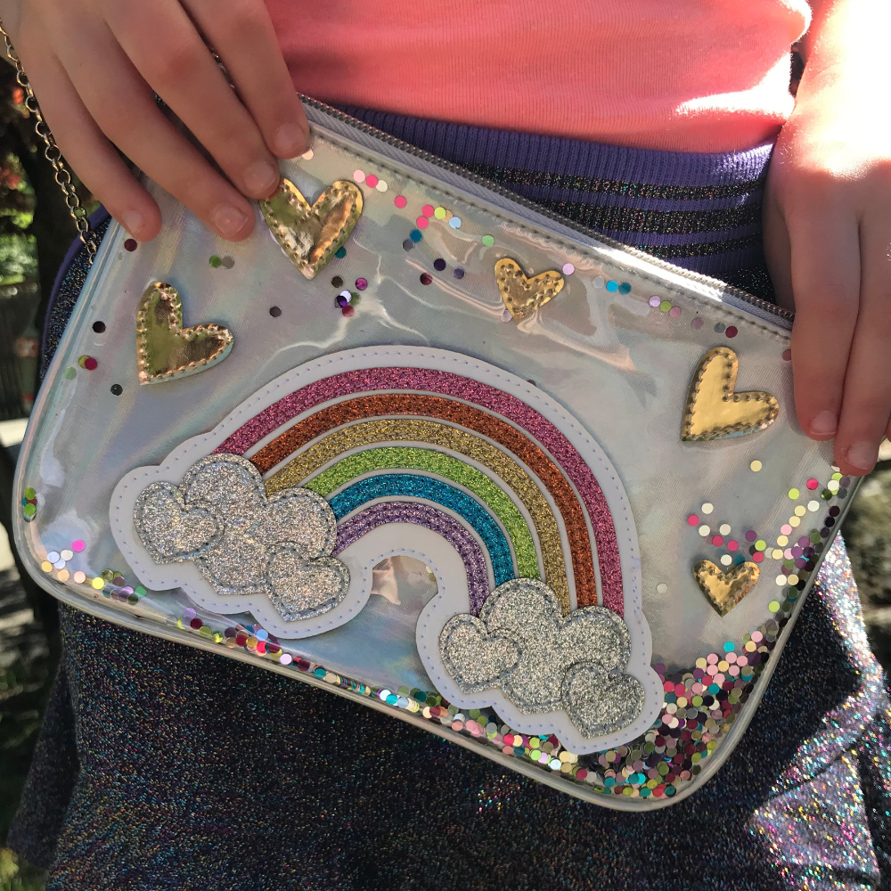 CHARM IT! Rainbow Wristlet