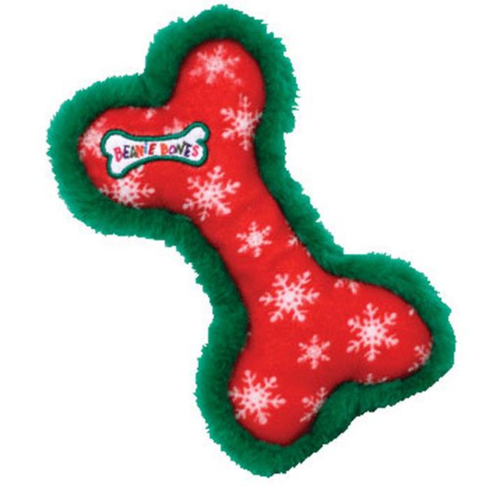 Ty Bow Wow Beanies – Red Snowflake Bone