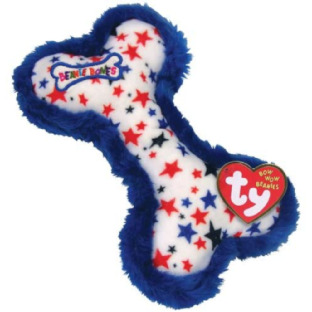 Ty Bow Wow Beanies – Red, White and Blue Bone