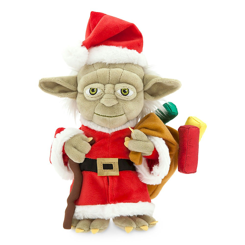 Disney Santa Yoda Holiday Plush – Small – 9”