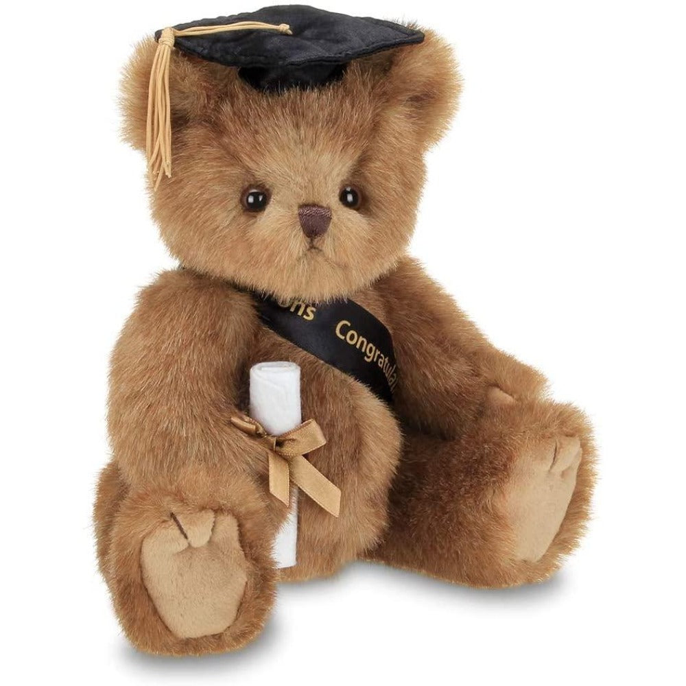 Bearington Smarty Graduation Teddy Bear (Black Cap)