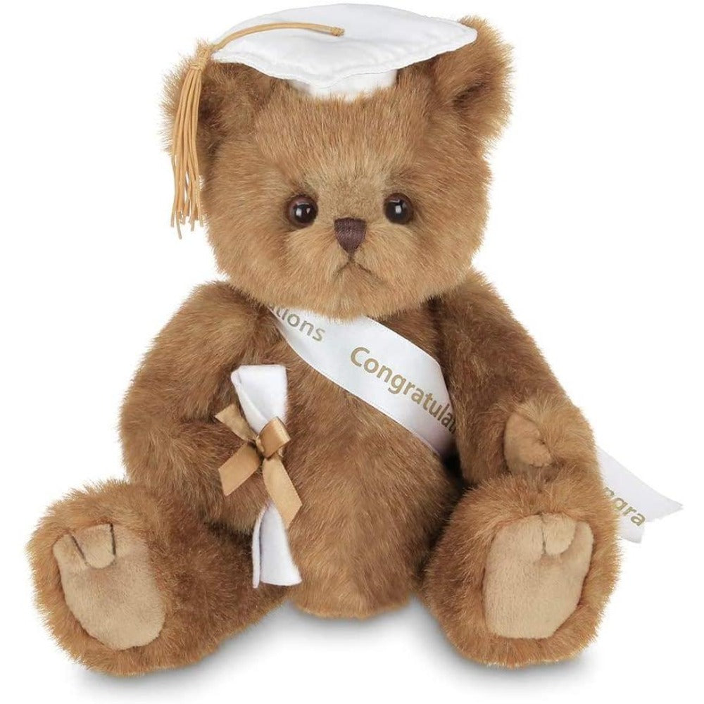 Bearington Smarty Graduation Teddy Bear (White Cap)
