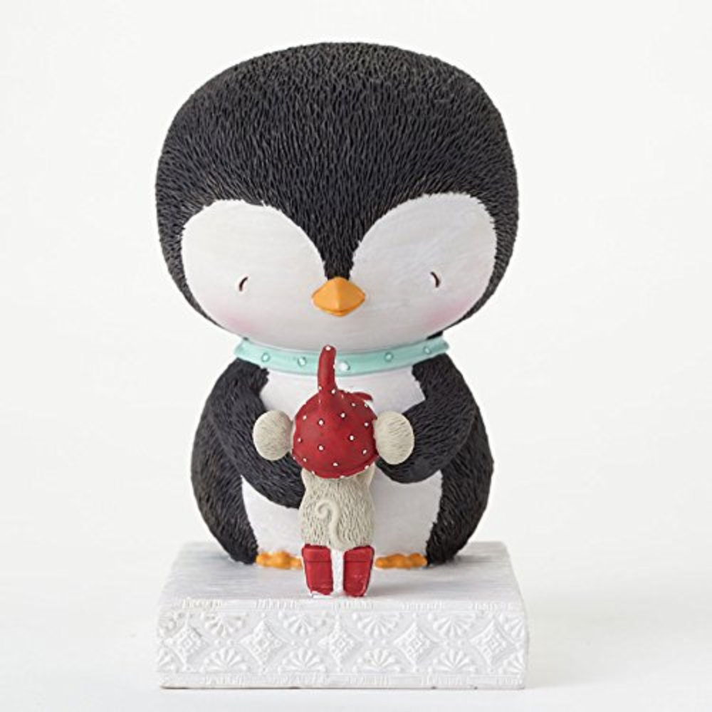 Stacey Yacula Penguin and Mouse Figurine