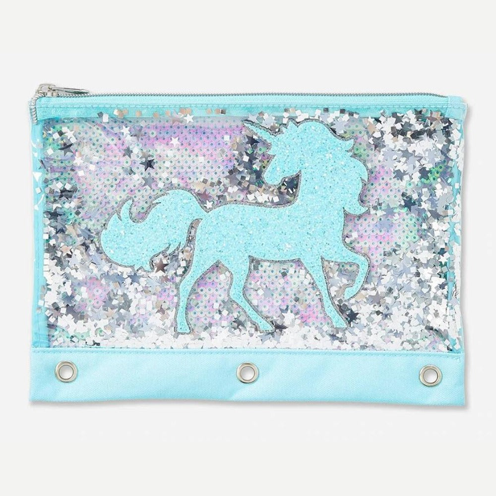 Justice Unicorn Sequin Shaky Pencil Case