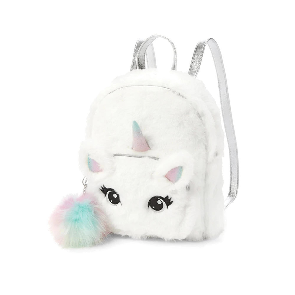 Justice Unicorn Faux Fur Mini Backpack