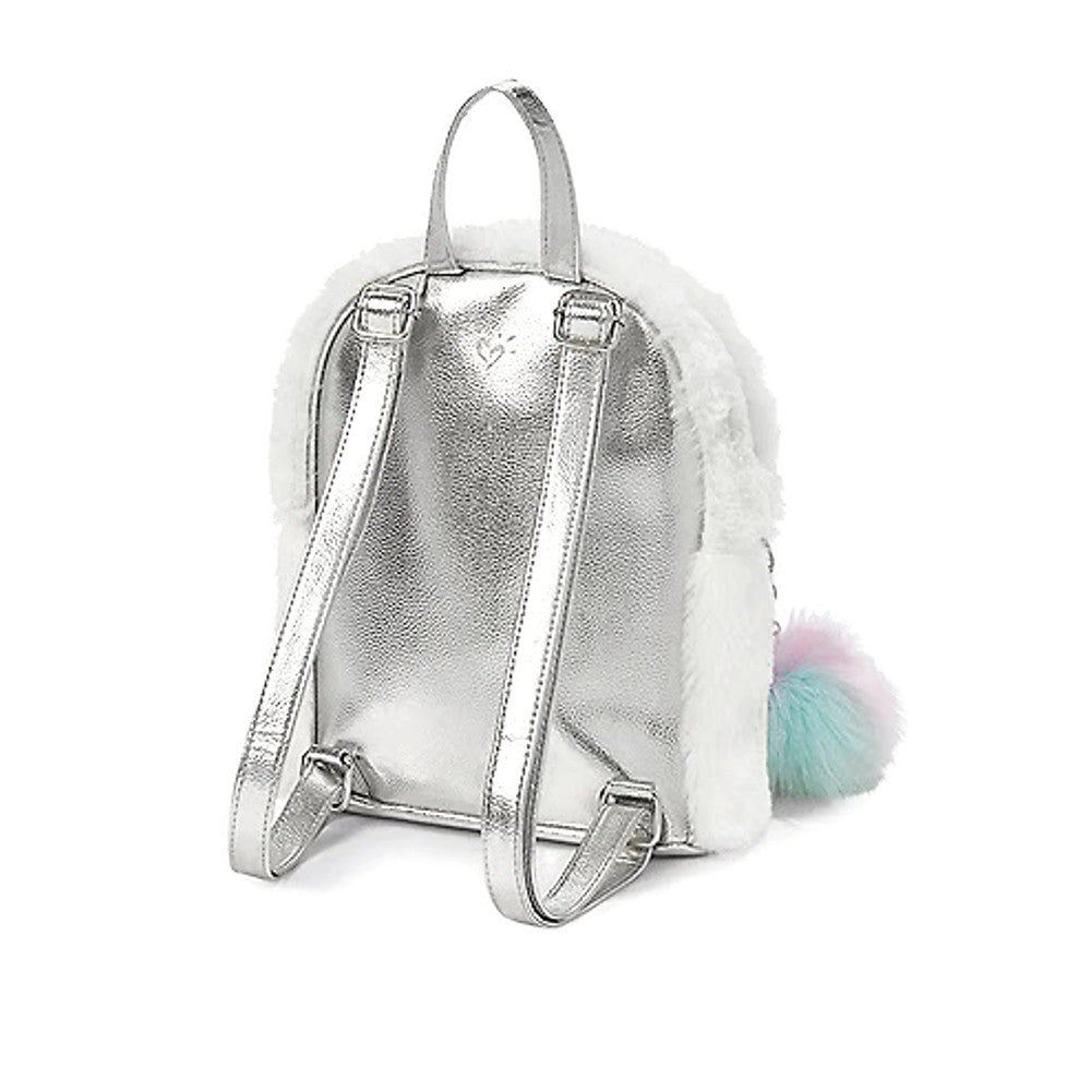 Justice Unicorn Faux Fur Mini Backpack