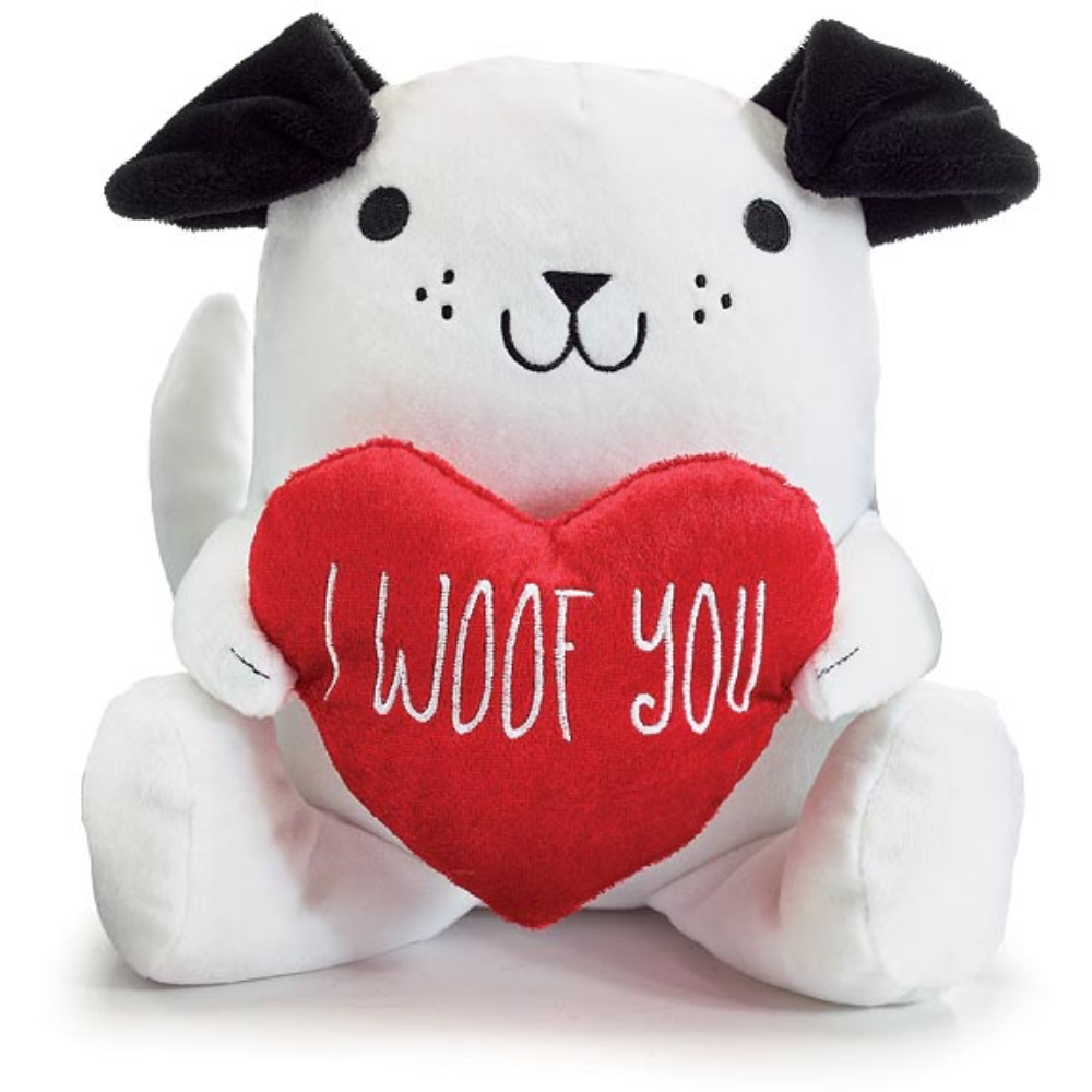 Burton & Burton White Valentine Puppy with Red Heart