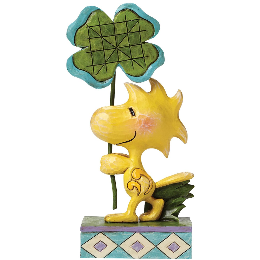 Peanuts by Jim Shore Woodstock and Four Leaf Clover
