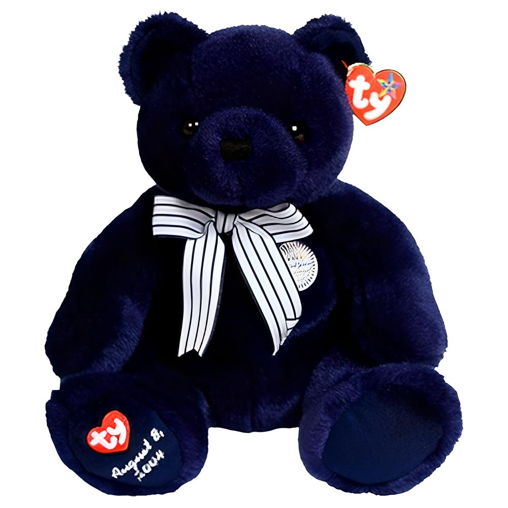 Ty Beanie Buddies World Class – Bear (NY Yankees Exclusive with Ty Logo & Game Day Ticket)
