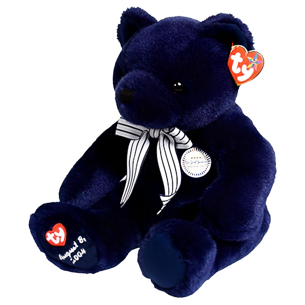 Ty Beanie Buddies World Class – Bear (NY Yankees Exclusive with Ty Logo & Game Day Ticket)